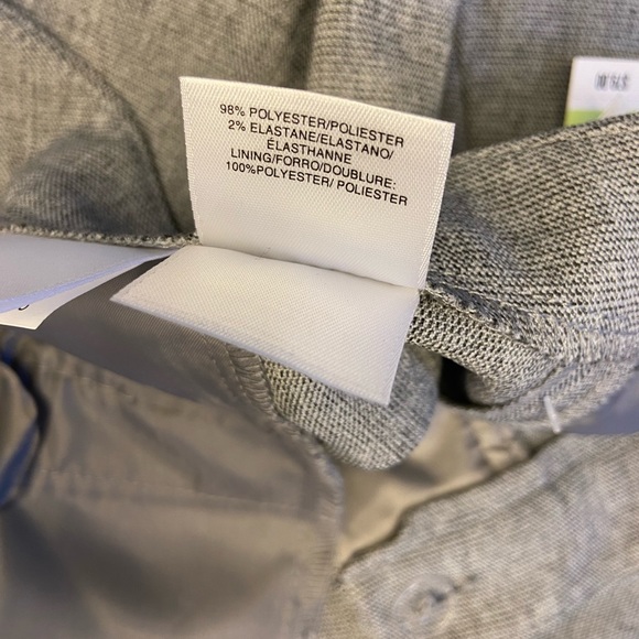 Kasper Tab-Waist Trouser Pants Grey 4P New With Tags - Picture 6 of 7